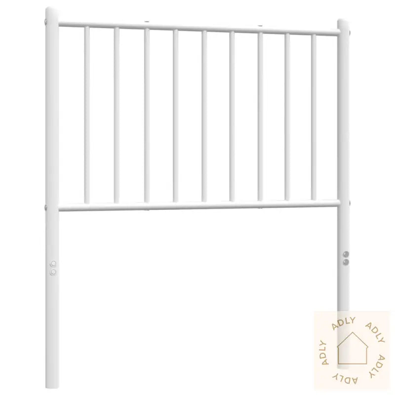 Sengegavl I Metall Hvit 80 Cm