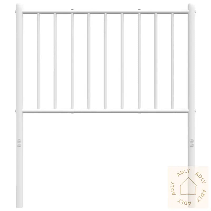 Sengegavl I Metall Hvit 80 Cm