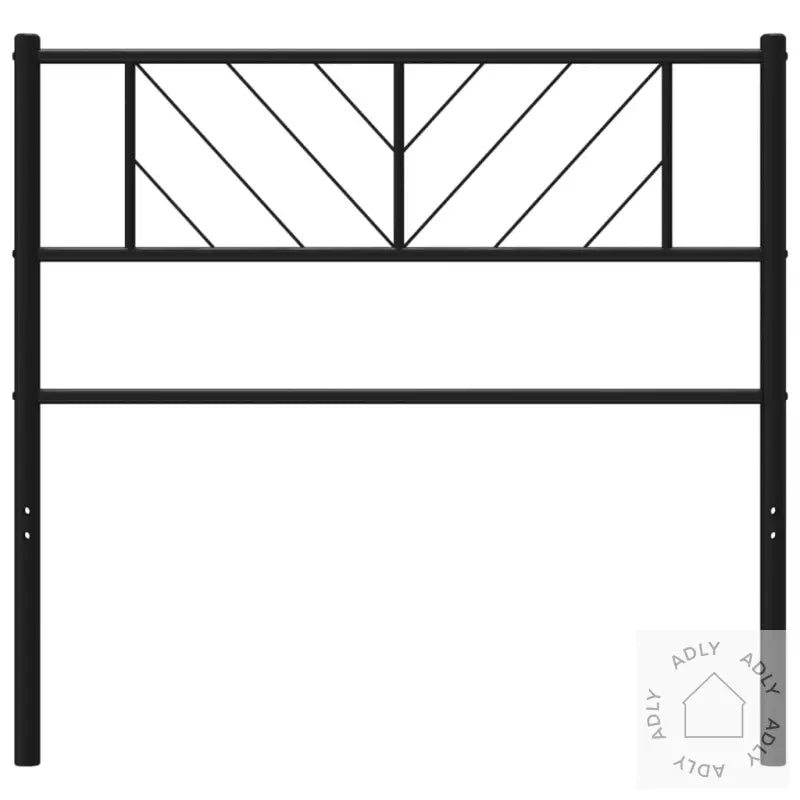 Sengegavl I Metall Svart 90 Cm