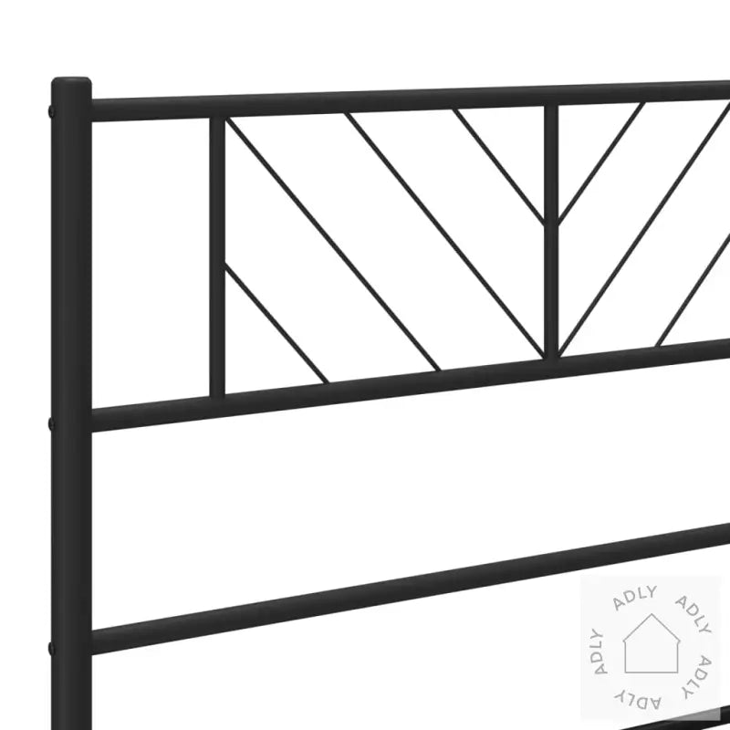 Sengegavl I Metall Svart 90 Cm