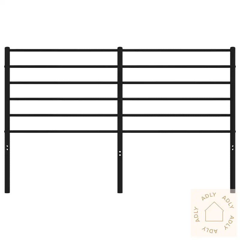 Sengegavl I Metall Svart 150 Cm