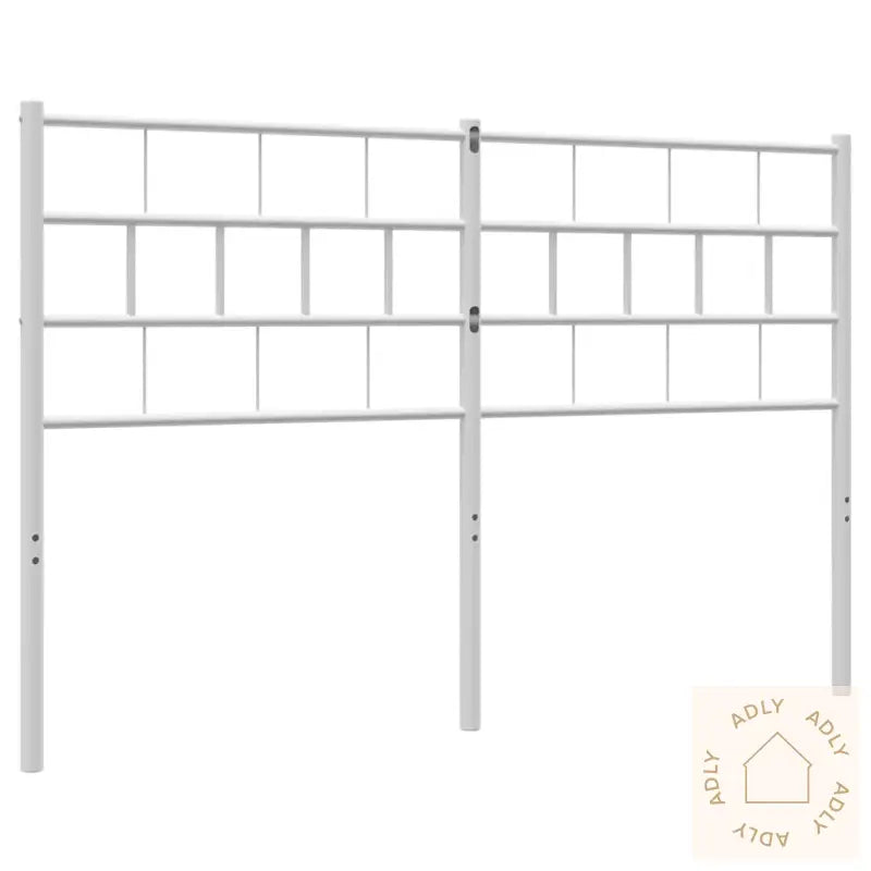 Sengegavl I Metall Hvit 135 Cm