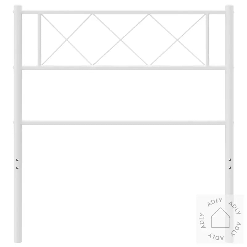 Sengegavl I Metall Hvit 75 Cm