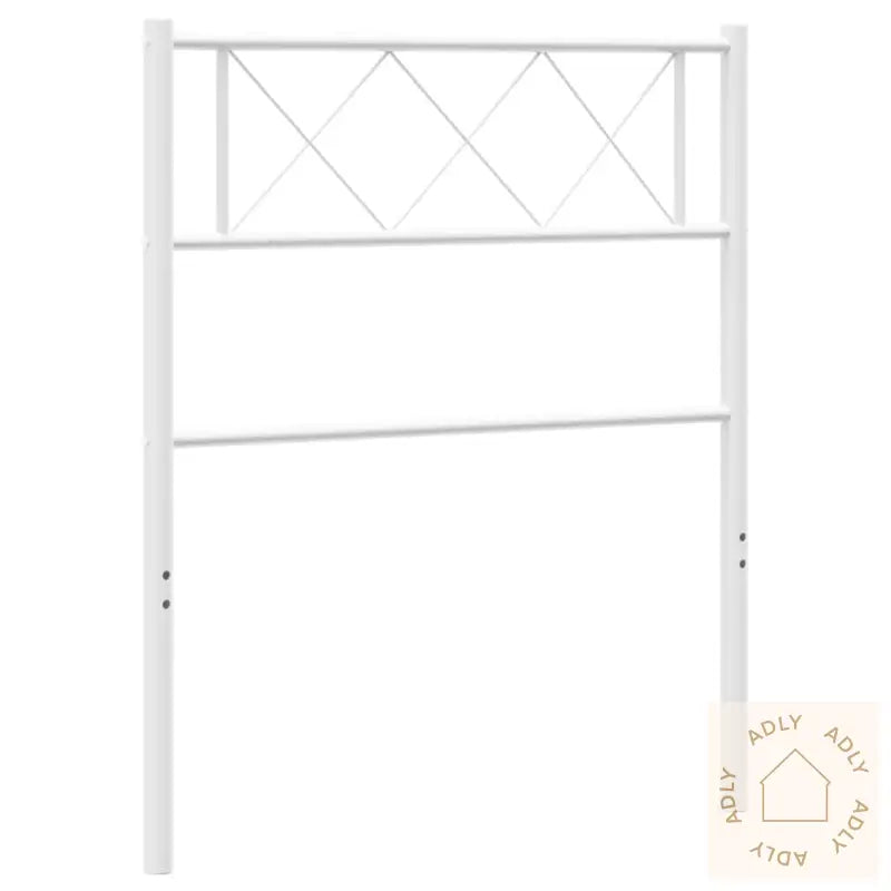 Sengegavl I Metall Hvit 75 Cm