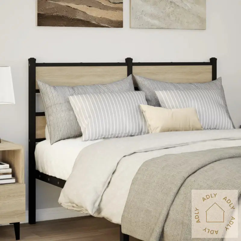 Hodegavl Sonoma Eik 120 Cm Jern Og Konstruert Tre