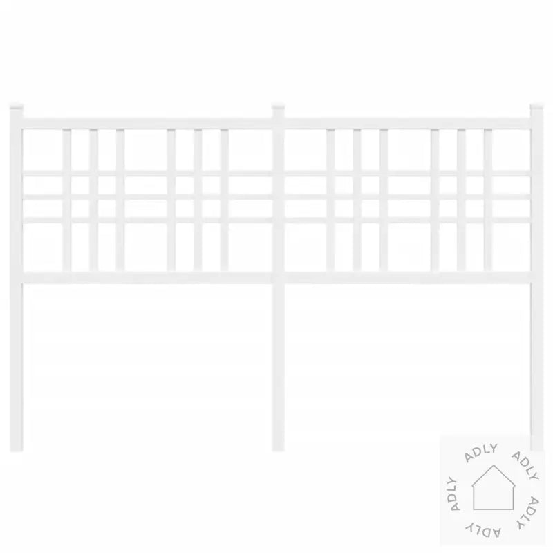 Sengegavl I Metall Hvit 120 Cm