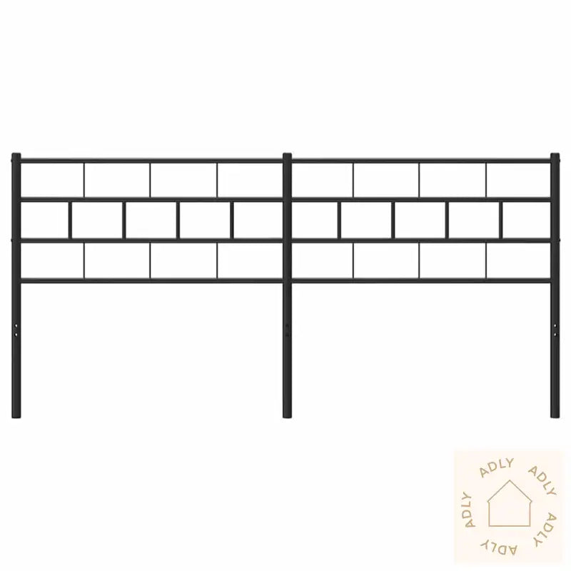 Sengegavl I Metall Svart 193 Cm