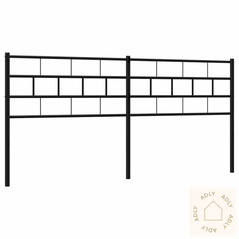 Sengegavl I Metall Svart 193 Cm