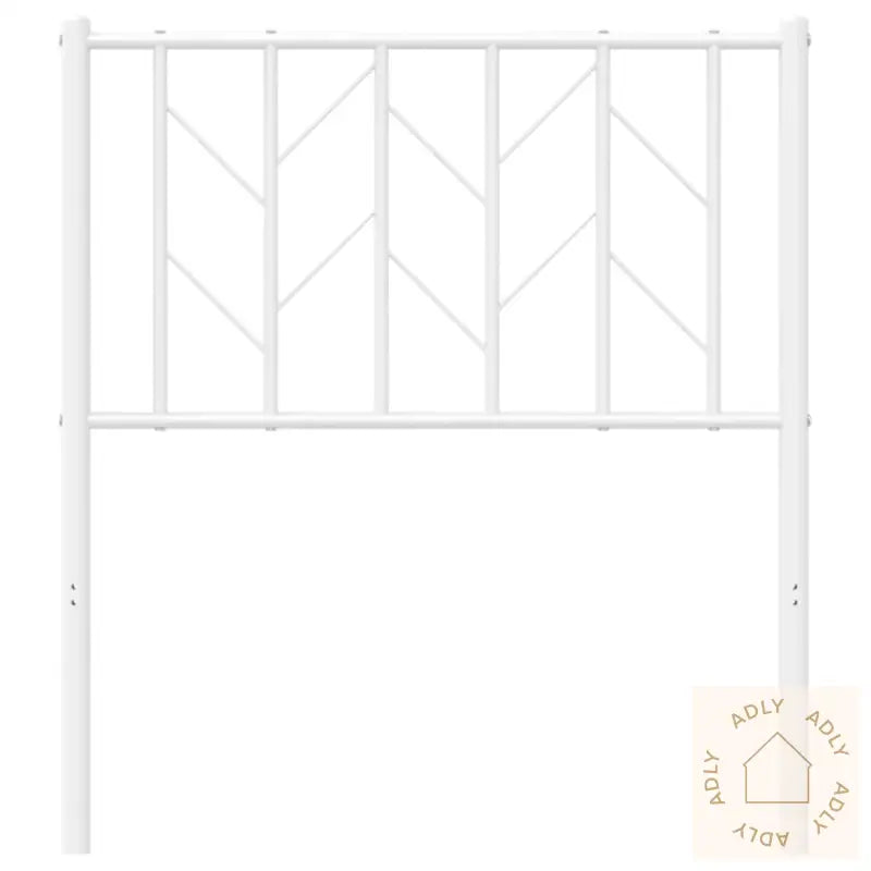 Sengegavl I Metall Hvit 75 Cm