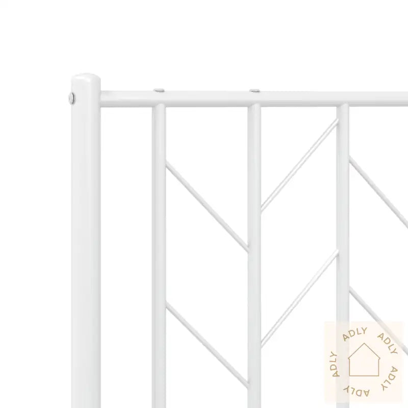 Sengegavl I Metall Hvit 75 Cm