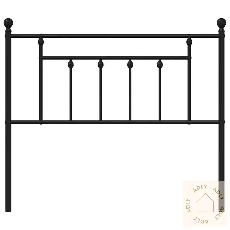 Sengegavl I Metall Svart 100 Cm