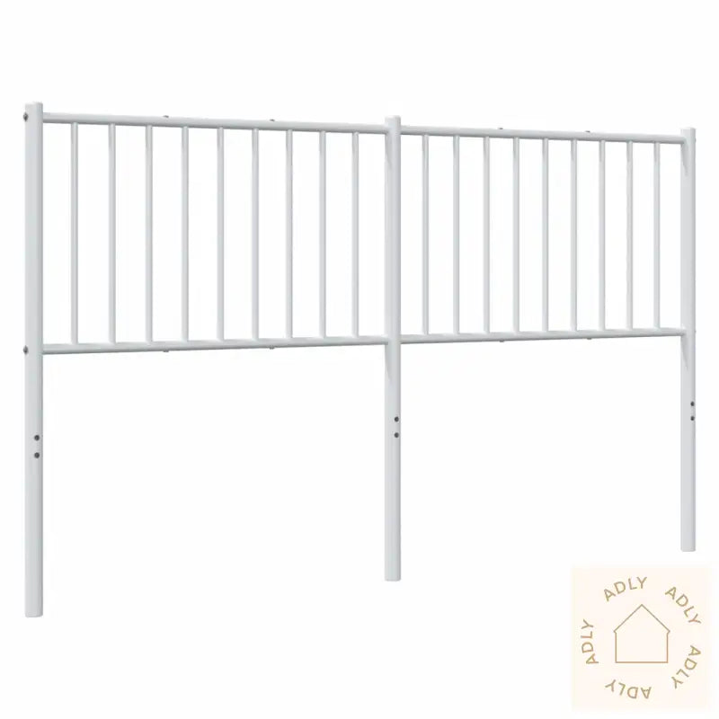 Sengegavl I Metall Hvit 150 Cm
