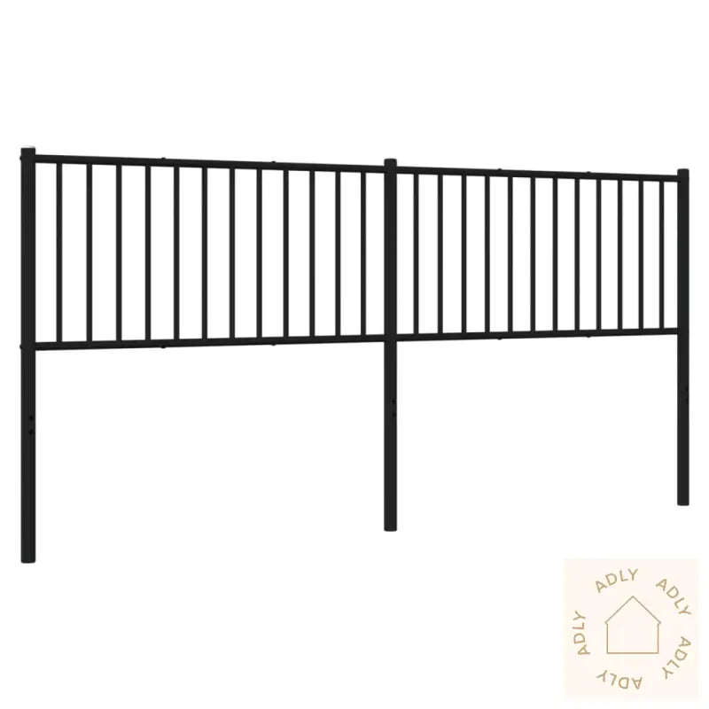 Sengegavl I Metall Svart 193 Cm