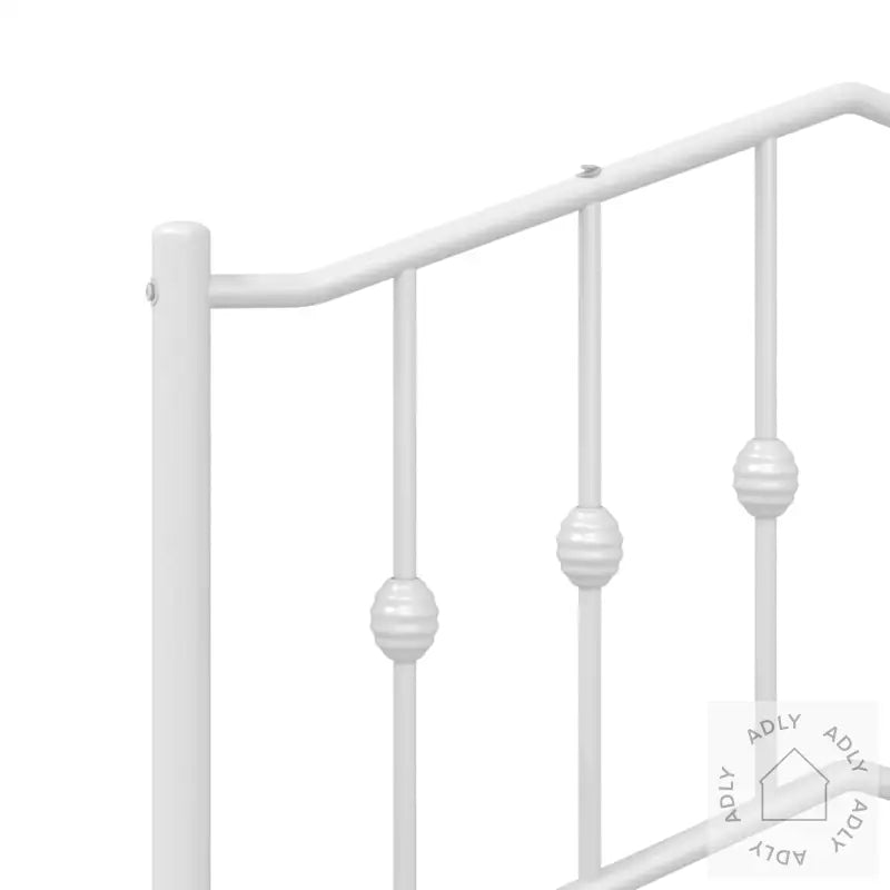 Sengegavl I Metall Hvit 150 Cm