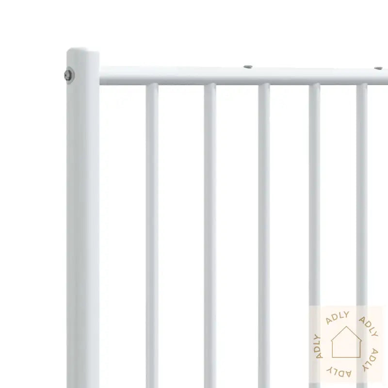 Sengegavl I Metall Hvit 150 Cm