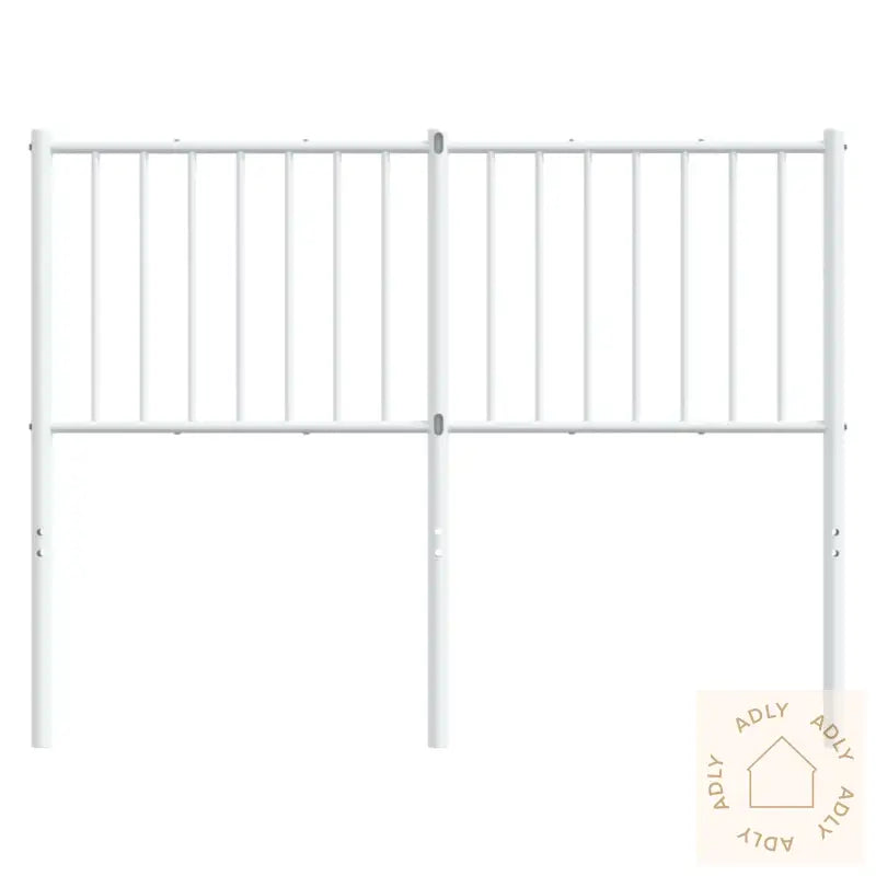 Sengegavl I Metall Hvit 120 Cm
