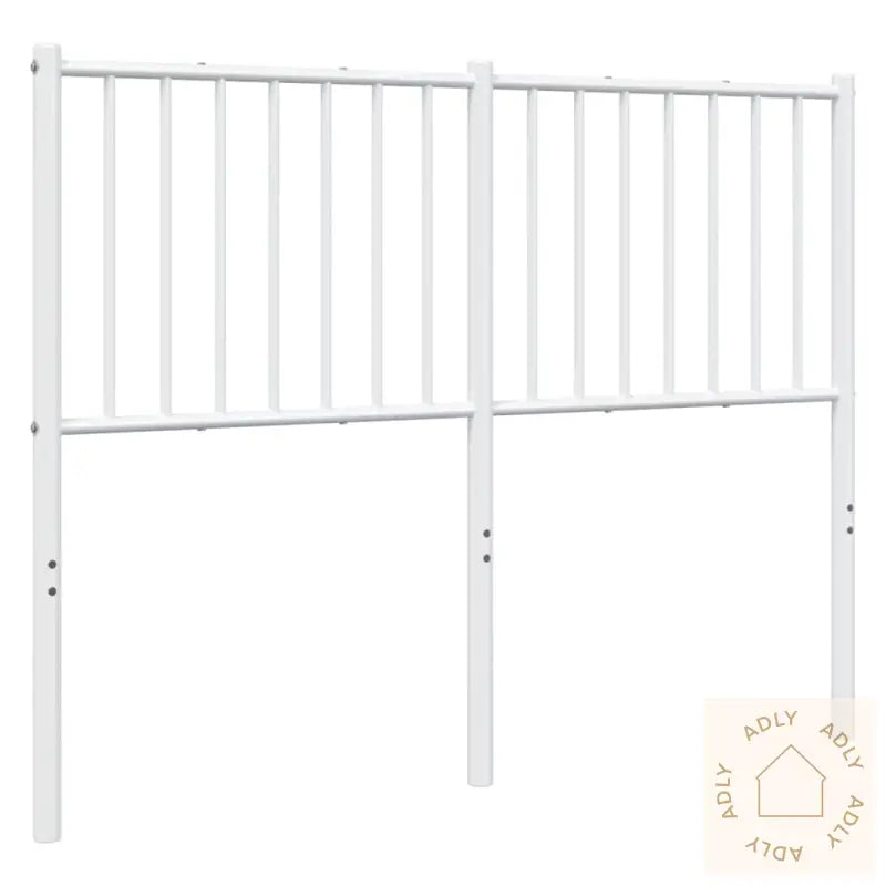 Sengegavl I Metall Hvit 120 Cm