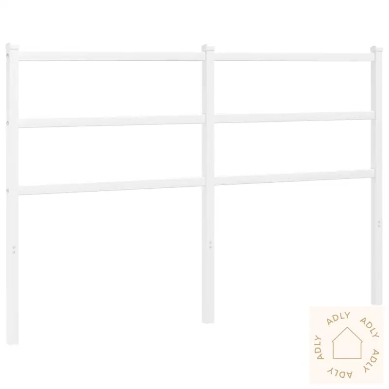 Sengegavl I Metall Hvit 135 Cm