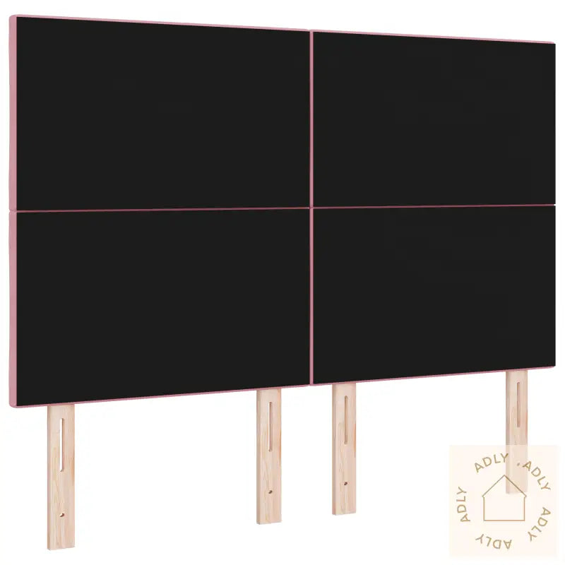 Rosa Diamant Blokk Design Sengegavl 160 Cm Fløyel