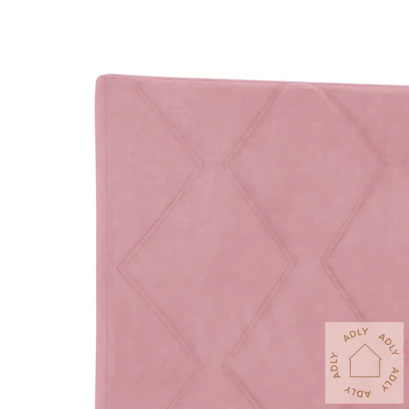 Rosa Diamant Blokk Design Sengegavl 160 Cm Fløyel