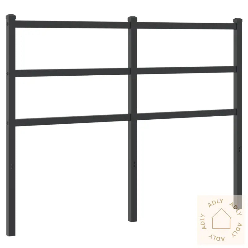 Sengegavl I Metall Svart 120 Cm