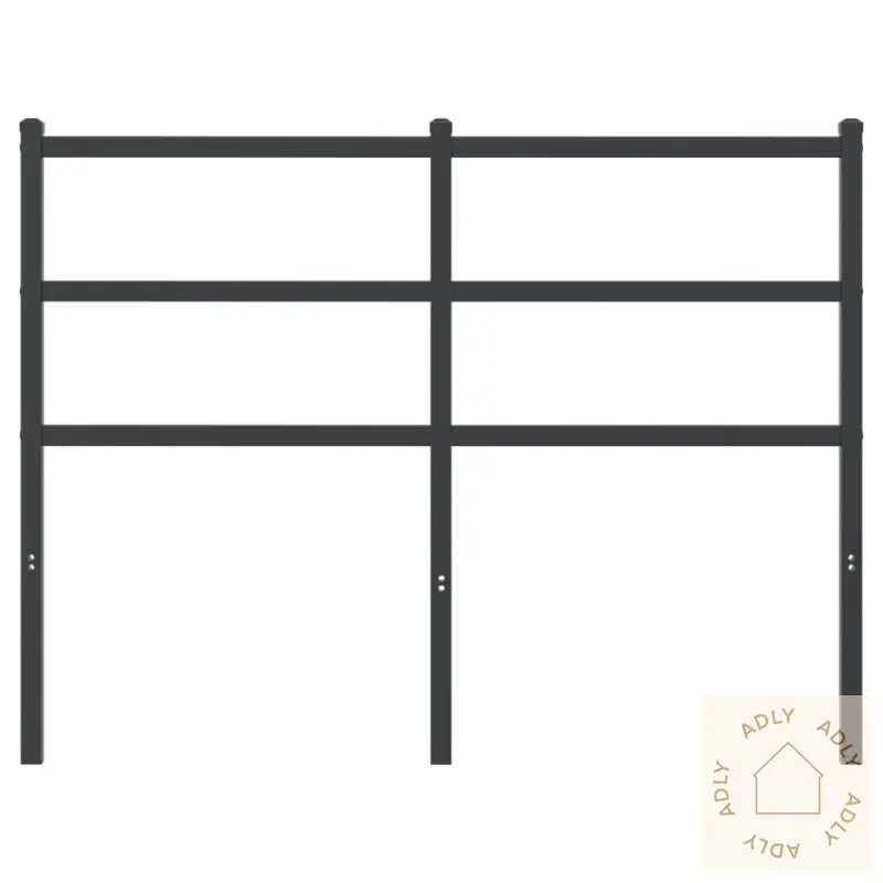 Sengegavl I Metall Svart 120 Cm