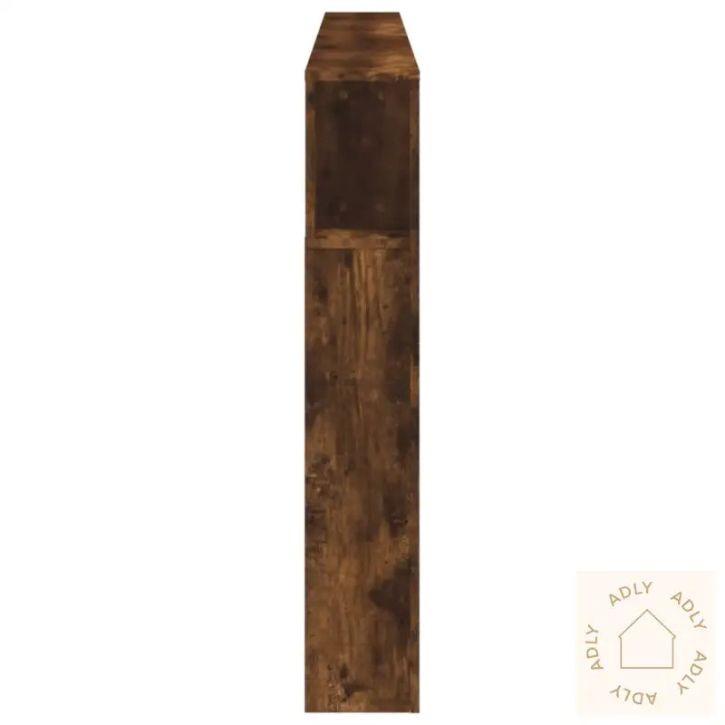 Sengegavl Med Led Røkt Eik 220X18,5X103,5 Cm Konstruert Tre
