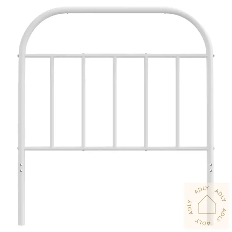 Sengegavl I Metall Hvit 90 Cm