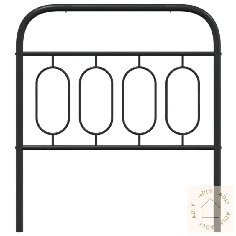 Sengegavl I Metall Svart 90 Cm