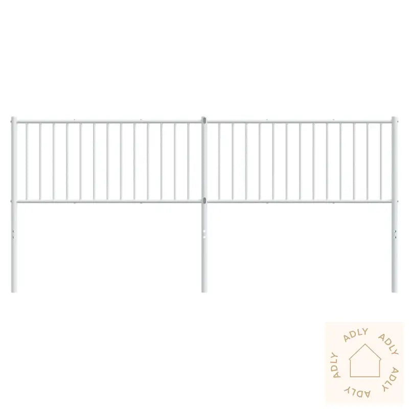 Sengegavl I Metall Hvit 200 Cm