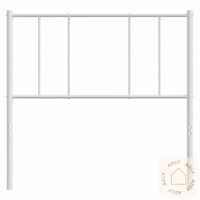 Sengegavl I Metall Hvit 80 Cm