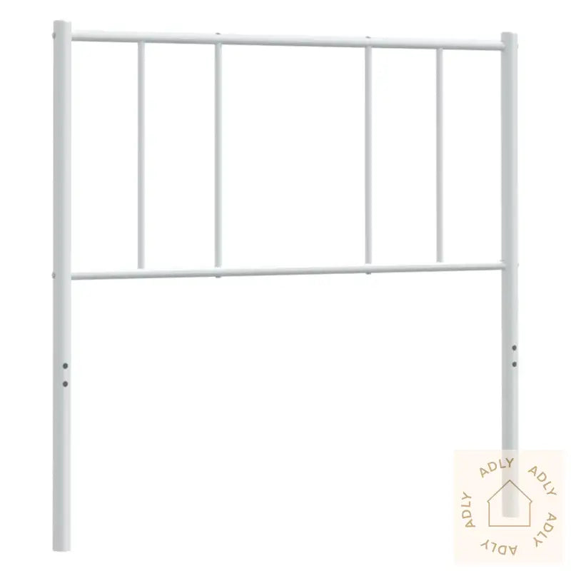 Sengegavl I Metall Hvit 80 Cm