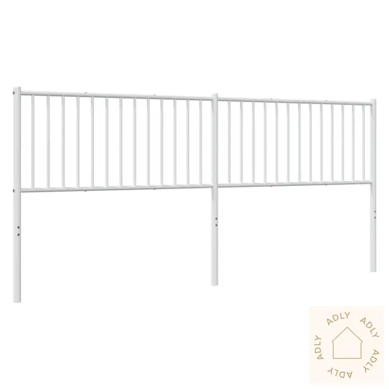 Sengegavl I Metall Hvit 200 Cm
