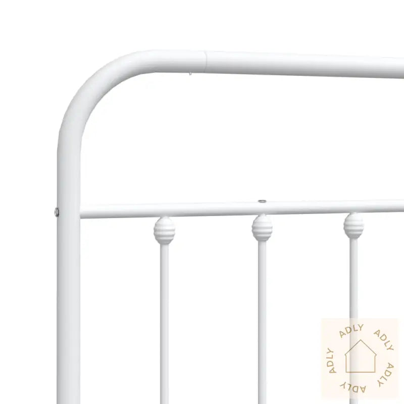 Sengegavl I Metall Hvit 107 Cm