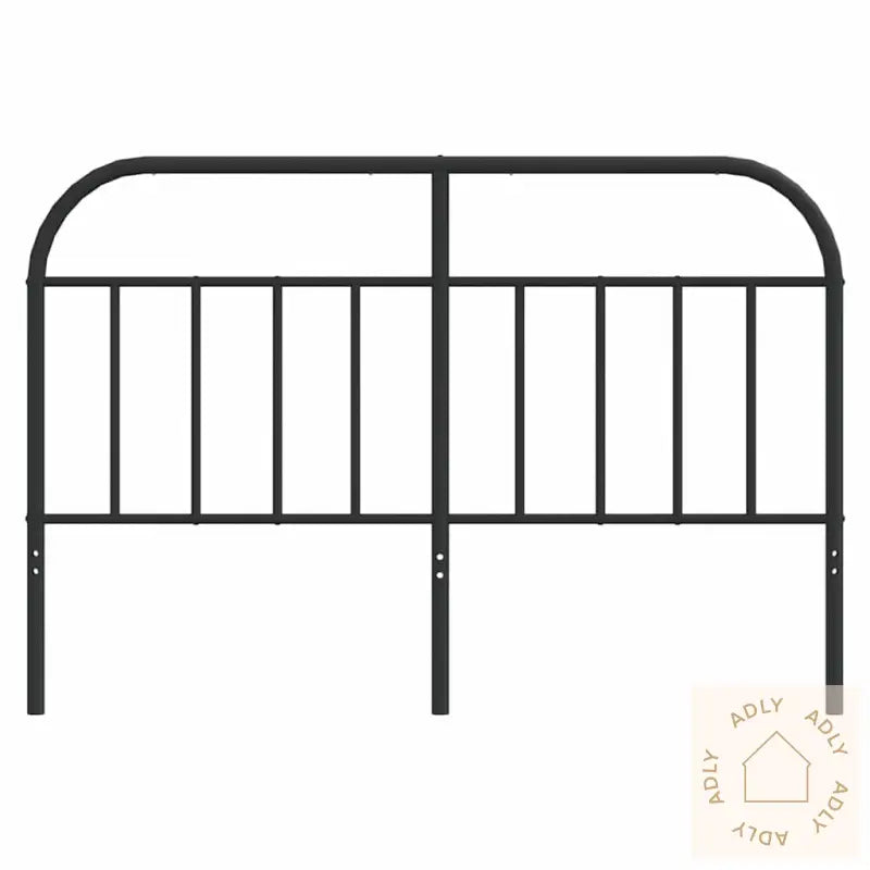 Sengegavl I Metall Svart 150 Cm