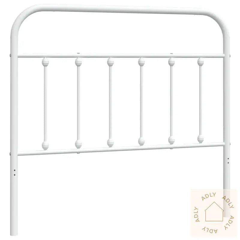 Sengegavl I Metall Hvit 107 Cm