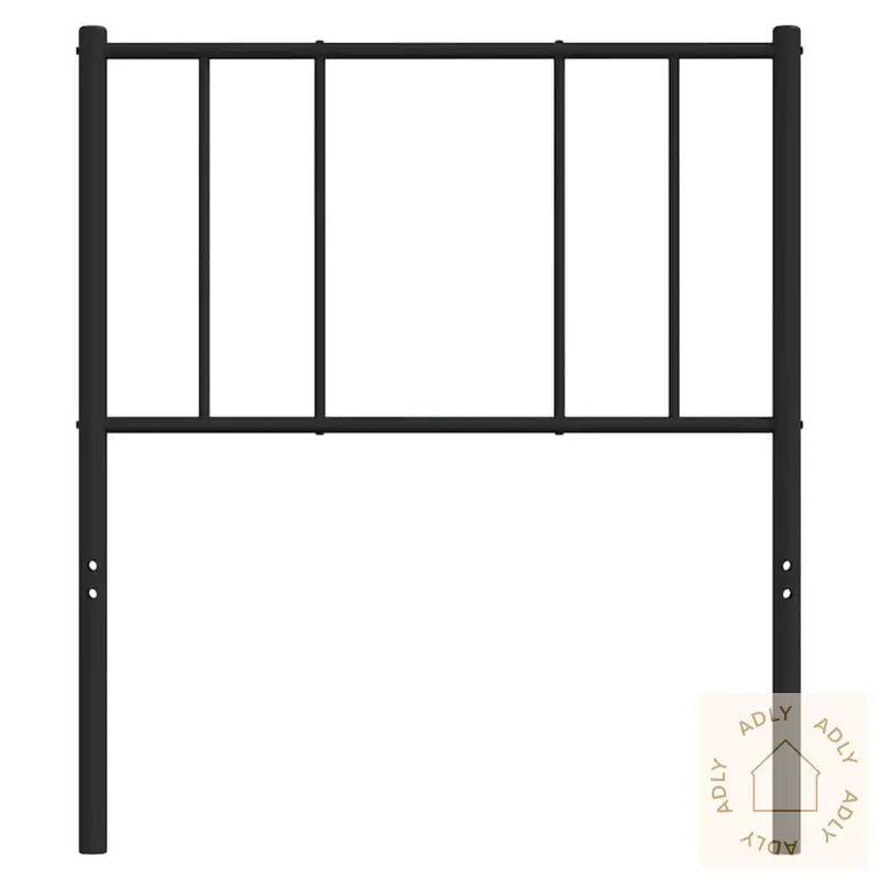 Sengegavl I Metall Svart 100 Cm