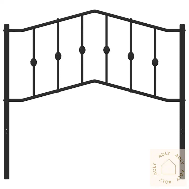 Sengegavl I Metall Svart 100 Cm