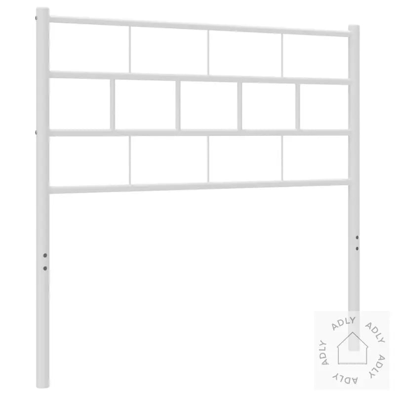 Sengegavl I Metall Hvit 80 Cm