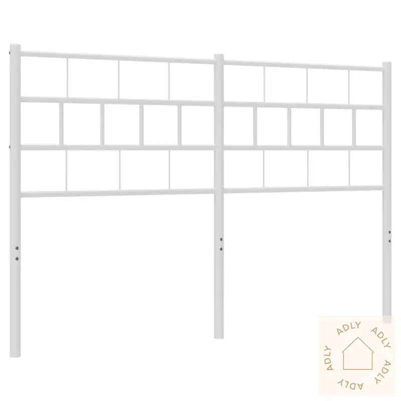 Sengegavl I Metall Hvit 120 Cm