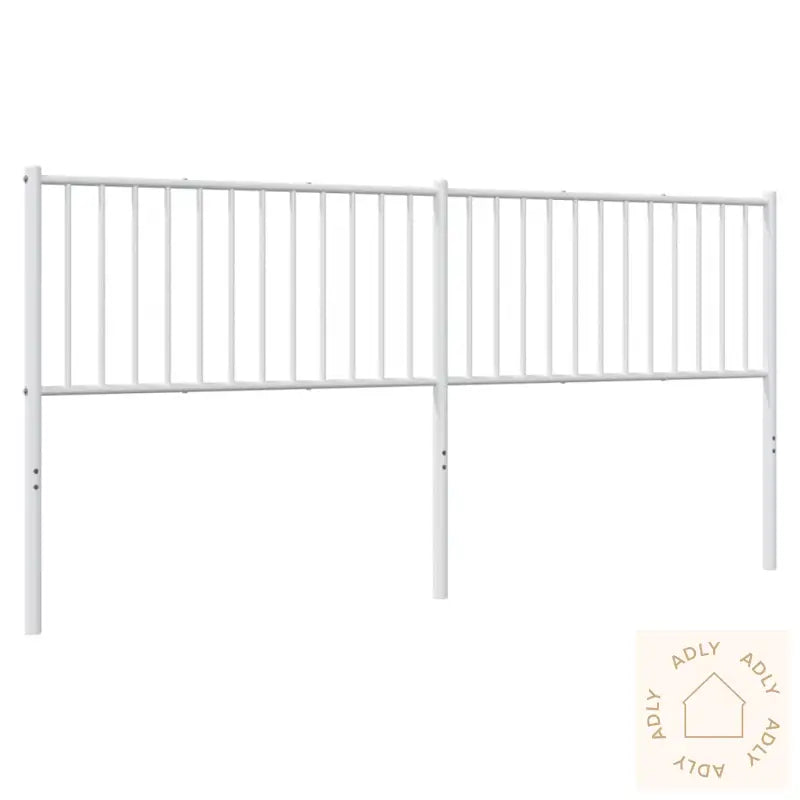 Sengegavl I Metall Hvit 193 Cm