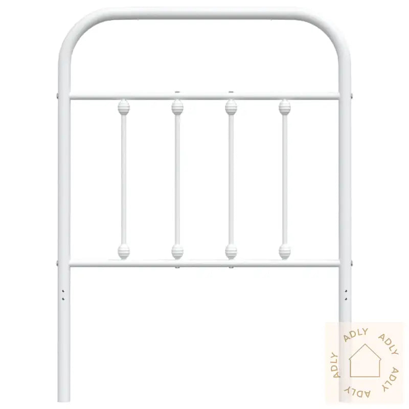 Sengegavl I Metall Hvit 75 Cm