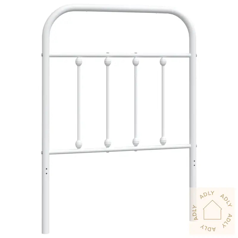 Sengegavl I Metall Hvit 75 Cm
