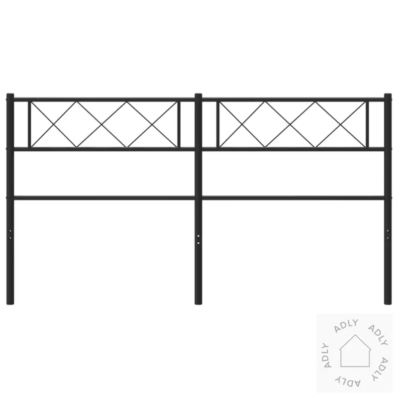 Sengegavl I Metall Svart 140 Cm