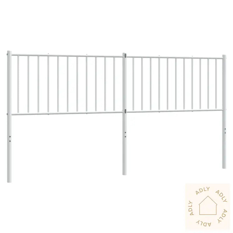 Sengegavl I Metall Hvit 180 Cm