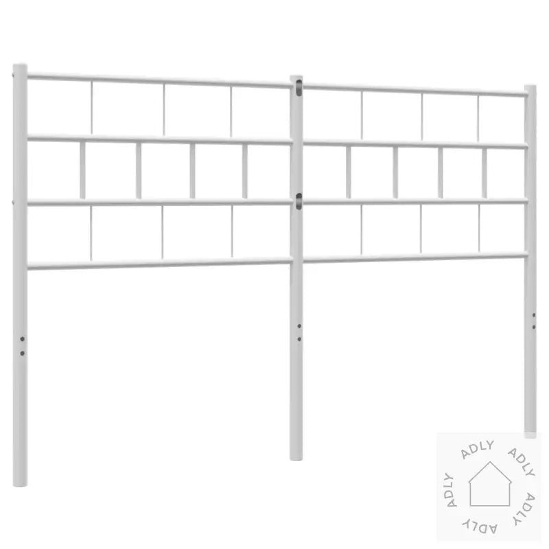 Sengegavl I Metall Hvit 120 Cm