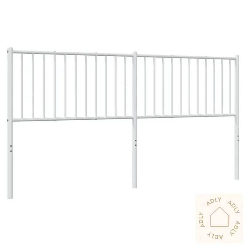 Sengegavl I Metall Hvit 180 Cm