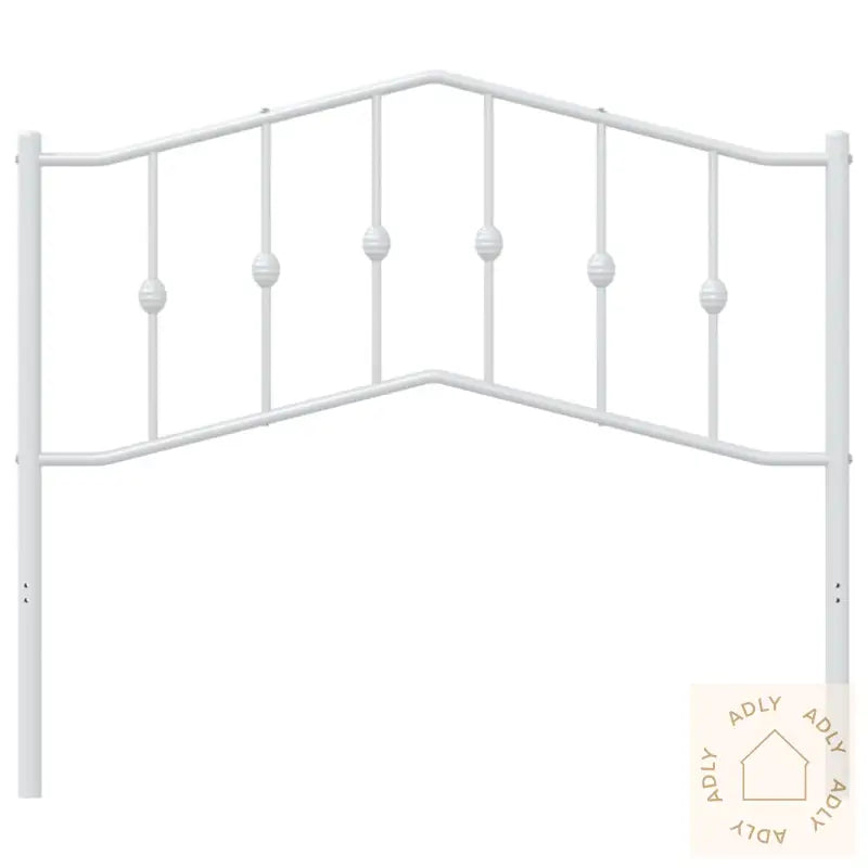 Sengegavl I Metall Hvit 107 Cm