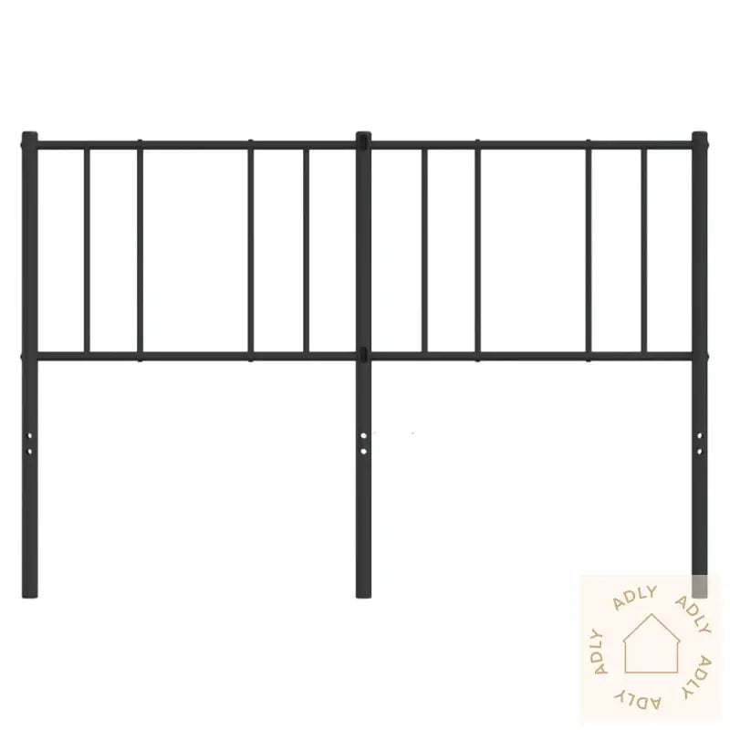 Sengegavl I Metall Svart 135 Cm