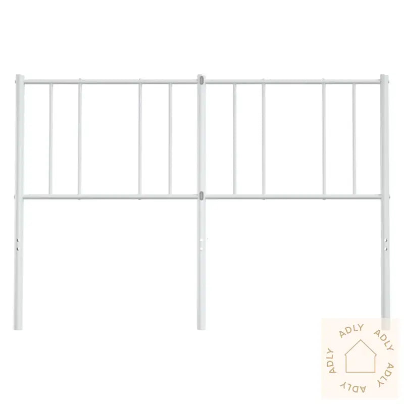 Sengegavl I Metall Hvit 120 Cm